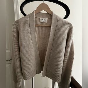 Aritzia/Wilfred Free - Gray Open Front Cardigan